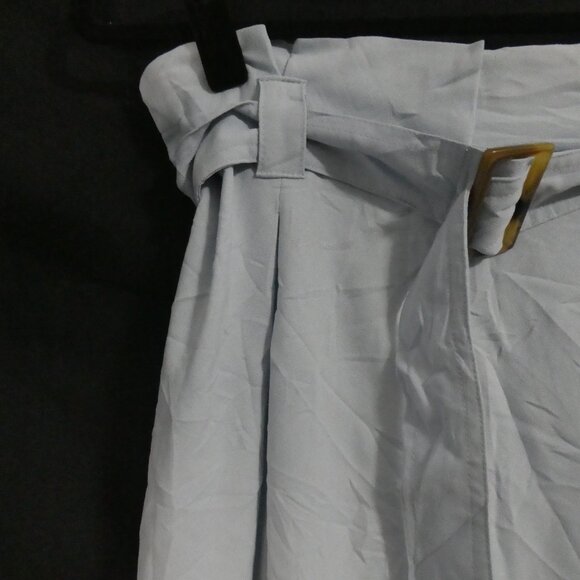 PRIMARK | size 8 | Elegant High Waisted Light Blue Pleated Pants | NWOT - Picture 3 of 16